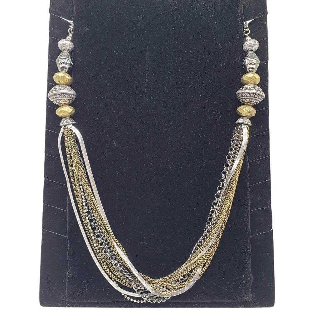 Fern Finds Unique Mixed Metals Necklace